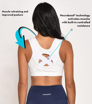 AlignMe Zipper Posture Sports Bra For Women