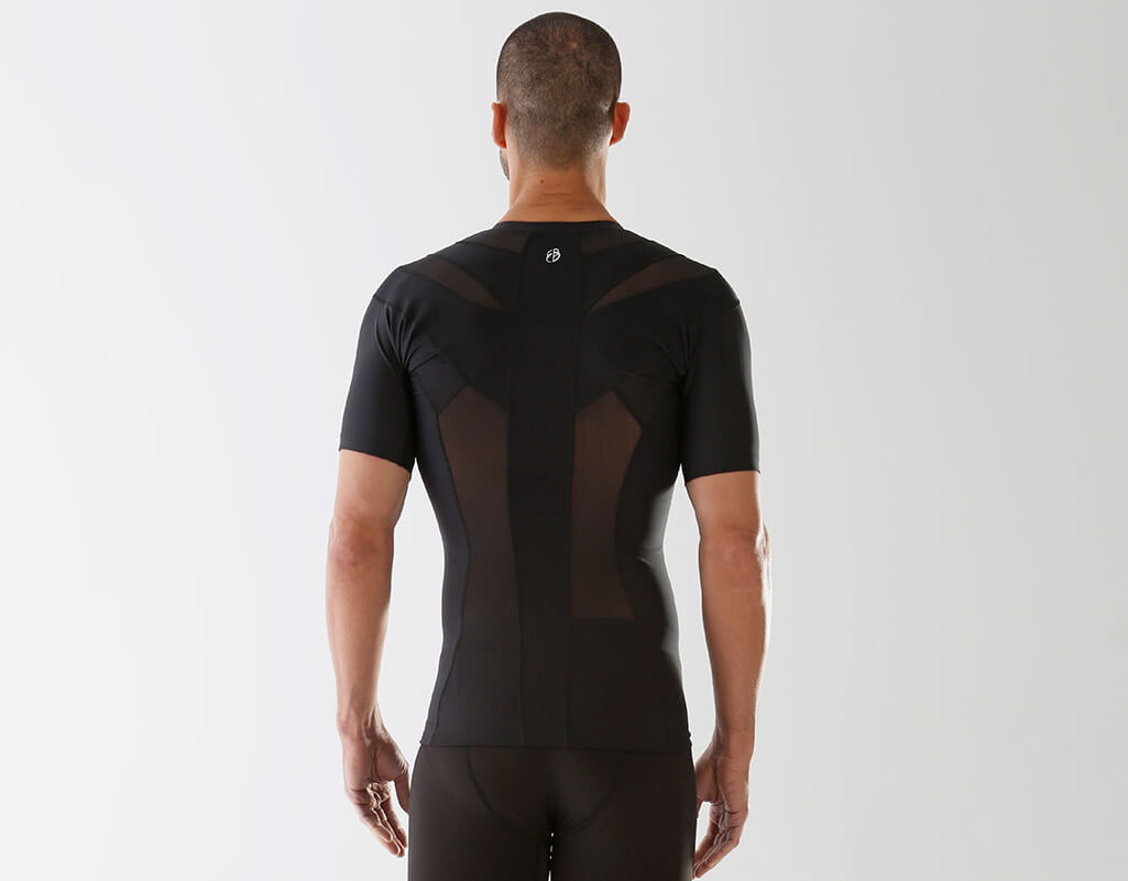 Men's Zipper Posture Shirt 2.0 // Black (S) - AlignMed - Touch of
