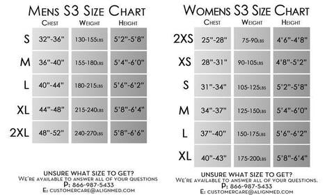 S3 For Men And Women size guide