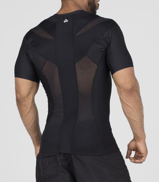 NWT Alignmed Posture Shirt 2.0 Zip Short Sleeve Black Postural Fitness Mens  2XL