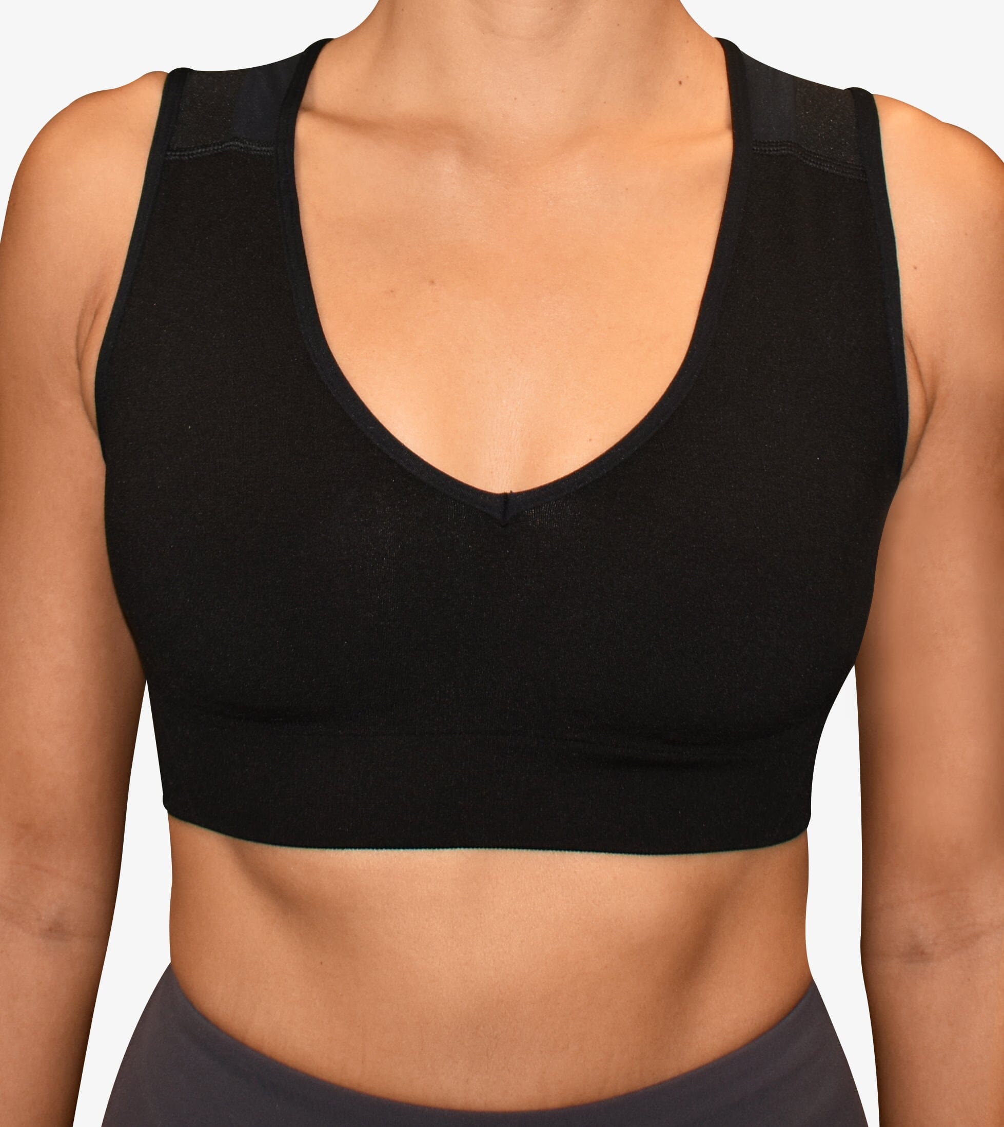  ALIGNMED Posture Sports Bra Seamless, Increase Upper Body  Strength & Oxygen Intake, Improve Support During Exercise & Shoulder  Mechanics for All Fitness Activities