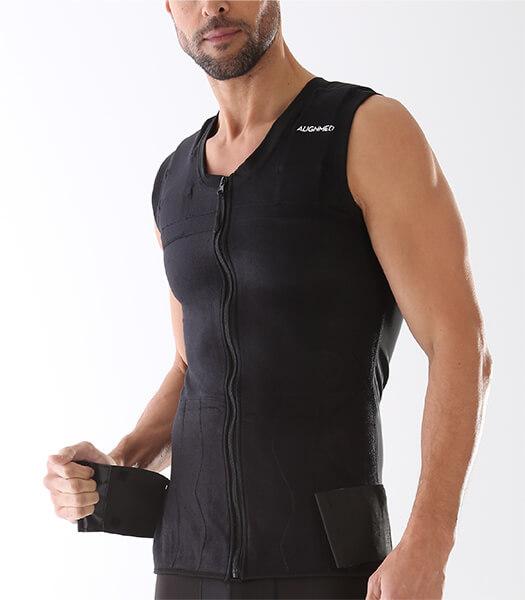 Postural correction t-shirt - TAPING SHIRT™ - AlignMed® - unisex / XS / S