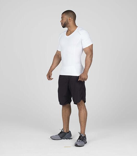 NWT Alignmed Posture Shirt 2.0 Zip Short Sleeve Black Postural